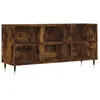 vidaXL Meuble TV chêne fumé 103,5x30x50 cm bois d'ingénierie