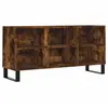 vidaXL Meuble TV chêne fumé 103,5x30x50 cm bois d'ingénierie