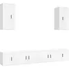 vidaXL Ensemble de meubles TV 6 pcs Blanc Bois d'ingénierie