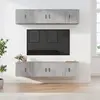 vidaXL Ensemble de meubles TV 6 pcs Gris béton Bois d'ingénierie