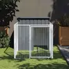 vidaXL Niche pour chien avec cour anthracite 110x201x110 cm