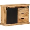 vidaXL Buffet 80x30x55 cm bois de manguier brut massif