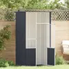 vidaXL Cage à oiseaux anthracite 115x78x200 cm acier galvanisé