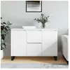 vidaXL Buffet blanc 104x35x70 cm bois d'ingénierie
