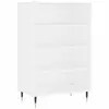 vidaXL Buffet haut blanc 57x35x90 cm bois d'ingénierie