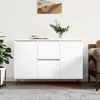 vidaXL Buffet blanc 104x35x70 cm bois d'ingénierie 827204