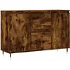 vidaXL Buffet chêne fumé 104x35x70 cm bois d'ingénierie