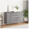 vidaXL Buffet sonoma gris 104x35x70 cm bois d'ingénierie