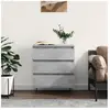 vidaXL Buffet Gris béton 60x35x70 cm Bois d'ingénierie