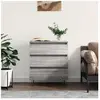 vidaXL Buffet Sonoma gris 60x35x70 cm Bois d'ingénierie