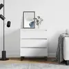 vidaXL Buffet Blanc 60x35x70 cm Bois d'ingénierie