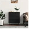 vidaXL Buffet Noir 60x35x70 cm Bois d'ingénierie