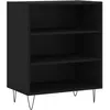 vidaXL Buffet noir 57x35x70 cm bois d’ingénierie