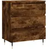 vidaXL Sideboard chêne fumé 60x35x70 cm bois composite
