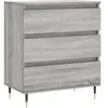 vidaXL Sideboard Gris Sonoma 60x35x70 cm Bois composite