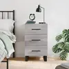 VIDAXL Table de chevet sonoma gris 40x40x66 cm