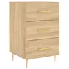 vidaXL Table de chevet chêne sonoma 40x40x66 cm bois d'ingénierie