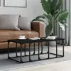 vidaXL Table basse noir 100x50x35,5 cm bois d'ingénierie
