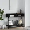 vidaXL Table console noir 100x30,5x75 cm bois d'ingénierie