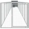 vidaXL Niche pour chien avec cour anthracite 110x1017x110 cm
