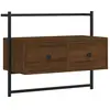 vidaXL Meuble TV mural chêne marron 60,5x30x51 cm bois d'ingénierie