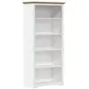 vidaXL Bibliothèque BODO marron 80x38x180 cm bois pin massif 5 niveaux