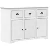 vidaXL Buffet BODO blanc 115x43x79,5 cm bois massif de pin