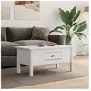 vidaXL Table basse BODO blanc 100x55x45 cm bois de pin massif