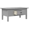 vidaXL Table basse BODO gris 100x55x45 cm bois de pin massif