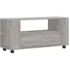 vidaXL Meuble TV sonoma gris 102x34,5x43 cm bois d'ingénierie