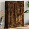 vidaXL Bibliothèque chêne fumé 82,5x30,5x115 cm bois d'ingénierie