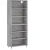 vidaXL Buffet sonoma gris 69,5x32,5x180 cm bois d'ingénierie