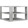 vidaXL Table basse gris béton 59,5x59,5x40 cm bois d'ingénierie