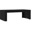 vidaXL Table basse noir 102x50x36 cm bois d'ingénierie