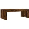 vidaXL Table basse chêne fumé 102x50x36 cm bois d'ingénierie 823371