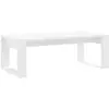 vidaXL Table basse blanc 102x50x35 cm bois d'ingénierie