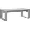 vidaXL Table basse gris béton 102x50x35 cm bois d'ingénierie