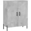 vidaXL Buffet haut Gris béton 69,5x34x180 cm Bois d'ingénierie