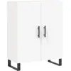 vidaXL Buffet haut Blanc 69,5x34x180 cm Bois d'ingénierie