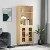 vidaXL Buffet haut Chêne sonoma 69,5x34x180 cm Bois d'ingénierie