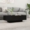 vidaXL Table basse noir 100x49,5x31 cm bois d'ingénierie