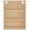 vidaXL Buffet haut Chêne sonoma 69,5x34x180 cm Bois d'ingénierie
