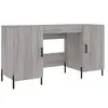 vidaXL Bureau sonoma gris 140x50x75 cm bois d'ingénierie