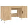 vidaXL Bureau chêne sonoma 140x50x75 cm bois d'ingénierie
