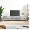vidaXL Meuble TV sonoma gris 150x36x30 cm bois d'ingénierie