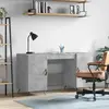 vidaXL Bureau gris béton 140x50x75 cm bois d'ingénierie