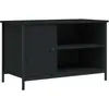 vidaXL Meuble TV Noir 80x40x50 cm Bois d'ingénierie