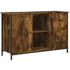 vidaXL Meuble TV chêne fumé 100x35x65 cm bois d'ingénierie