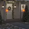 Toiles de Moravie avec piquets 3 pcs led pliable rouge 57 cm Vidaxl