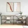 vidaXL Table console chêne sonoma 200x30x75cm bois d'ingénierie et fer